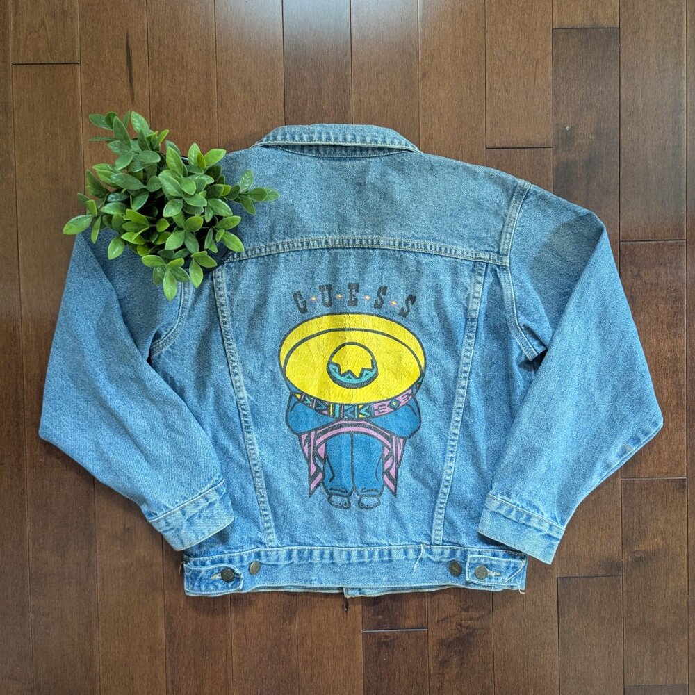 GUESS GEORGES MARCIANO VINTAGE 1980s JEAN JACKET